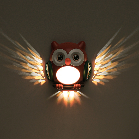 Snazlo Daily – Owl LED Night Light | Motion Sensor, USB Rechargeable, Magnetic | For Bedroom, Nursery & Fridge